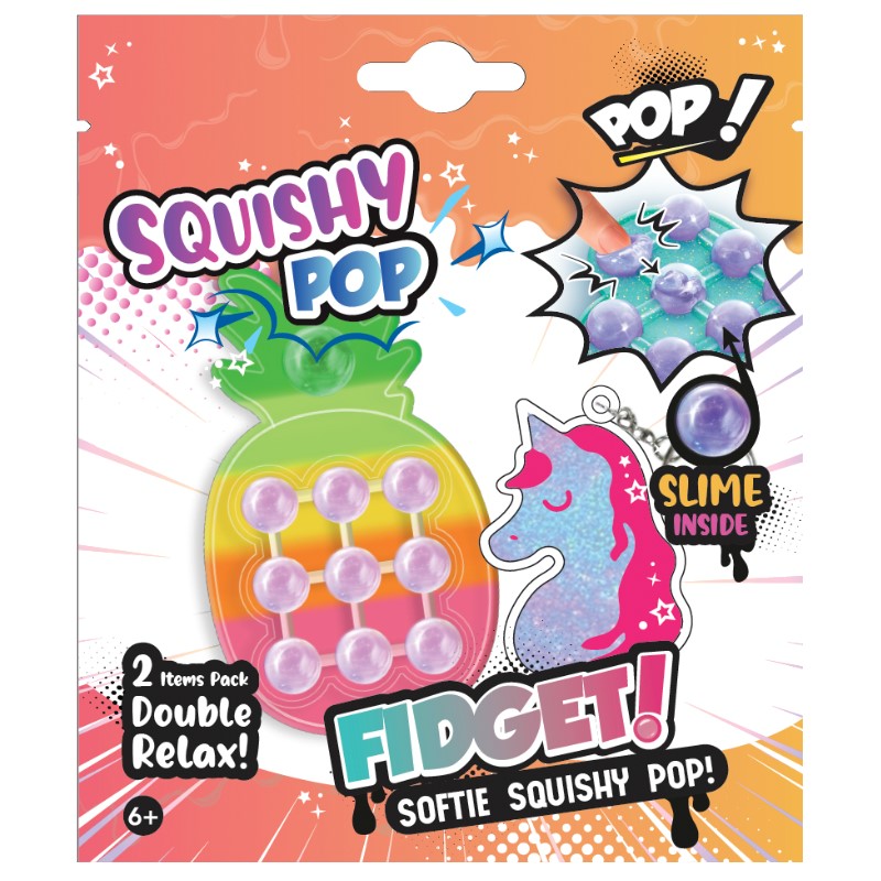 Fidget Double Fun - 2PK. ASST. (pineapple)